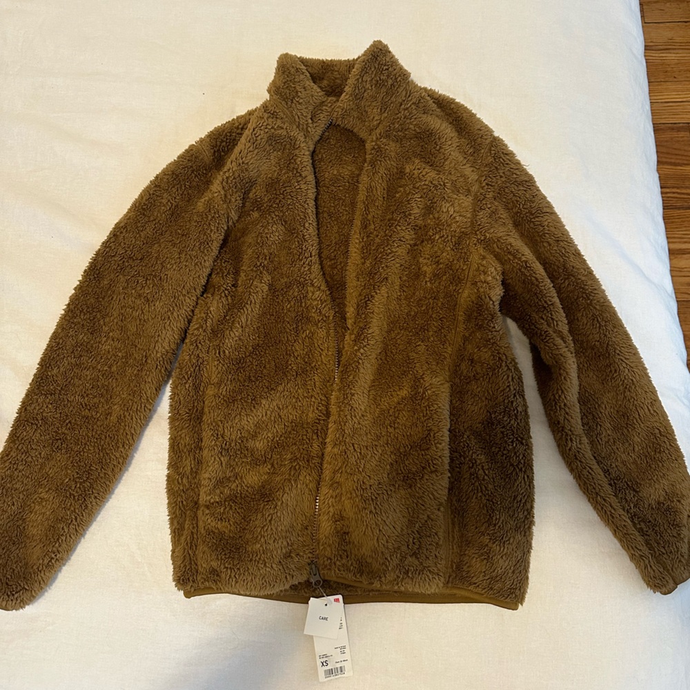 Uniqlo Fluffy Yarn Fleece Full-Zip Jacket - XS